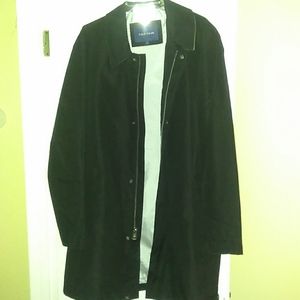 New COLE HAAN black rain coat